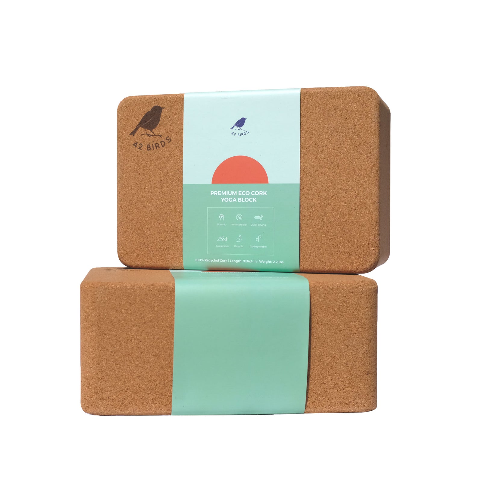 Cork Yoga Two-Block Bundle “The Nuthatch” | 42 Birds
