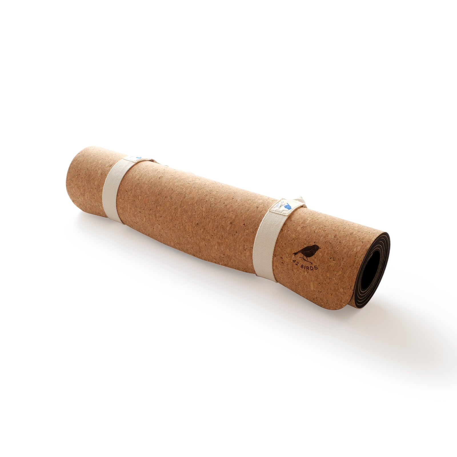 Extra Long Cork Lightweight Yoga Mat "The Robin" | 42 Birds
