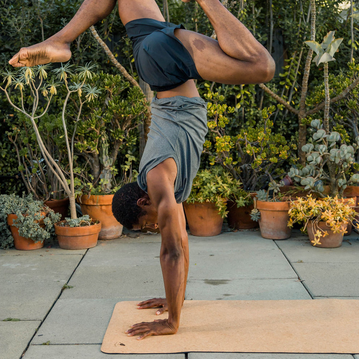 Extra Long Cork Lightweight Yoga Mat "The Robin" | 42 Birds