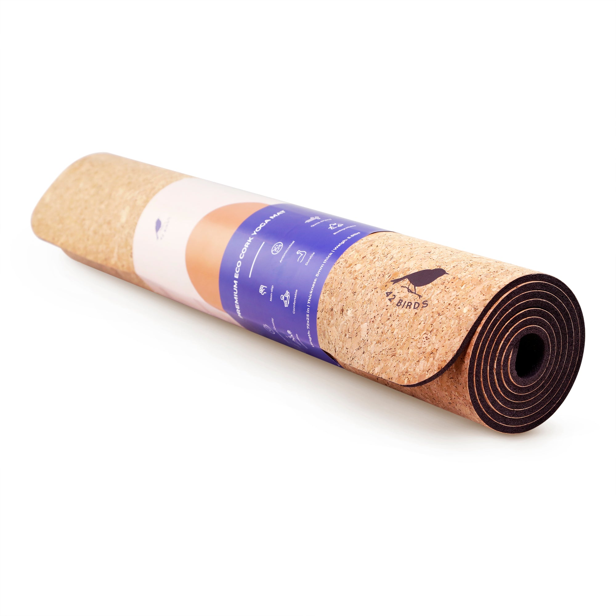 Eco-Friendly Cork Yoga Mat as comfortable as your favorite brand