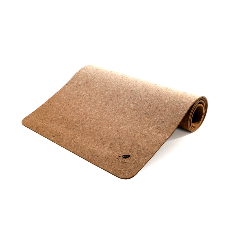 100% Cork Yoga Mat "The Woodpecker" | 42 Birds