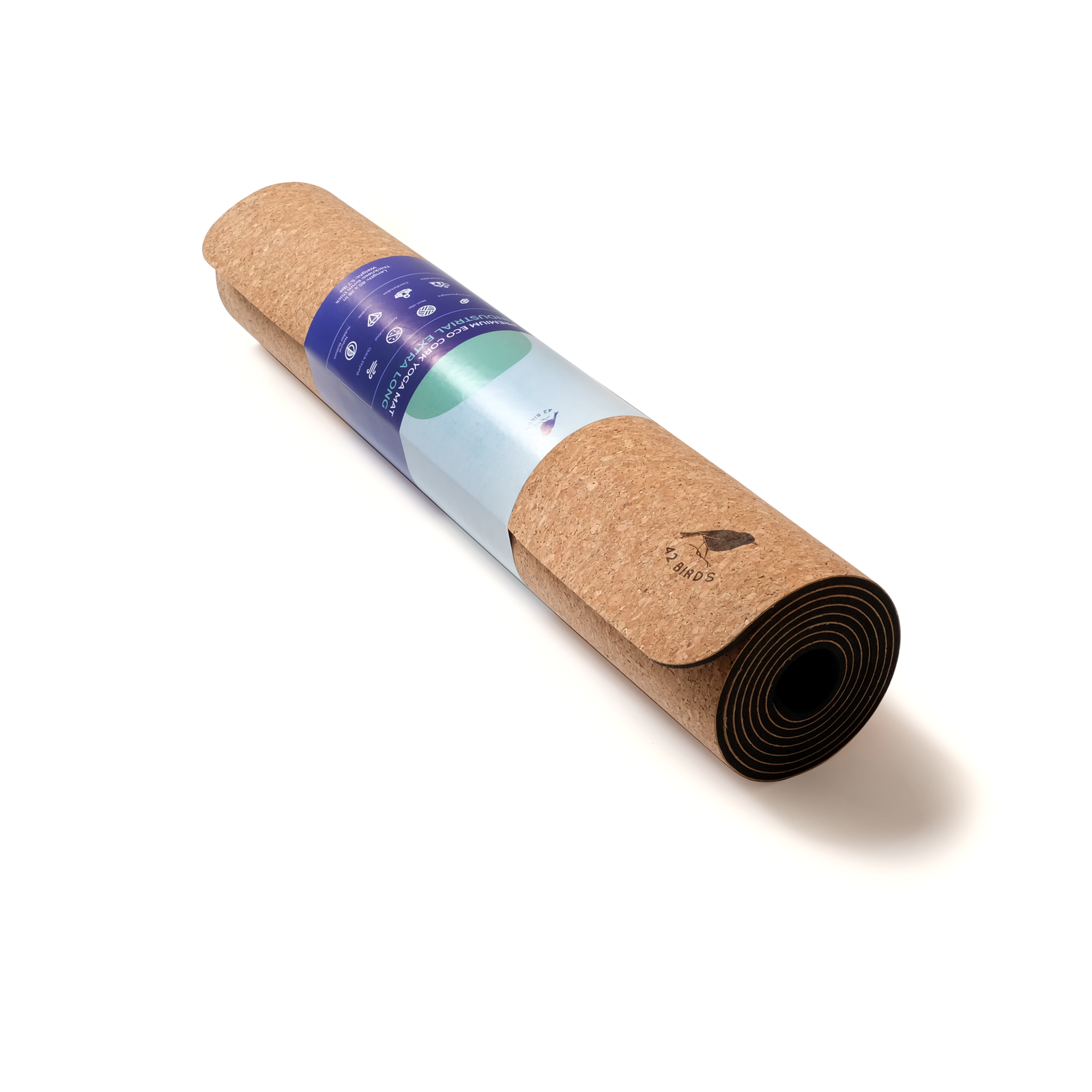 Extra Long Cork Yoga Industrial Mat “The Imperial Eagle” | 42 Birds